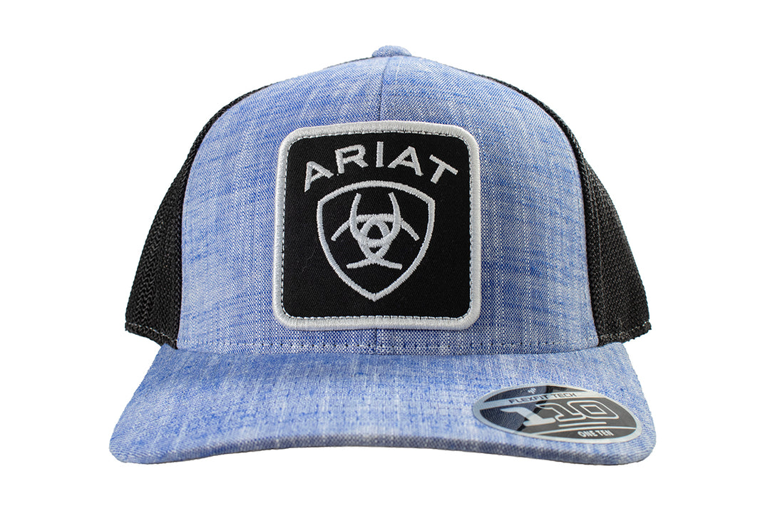 Ariat Blue and Black Logo Patch Ball Cap