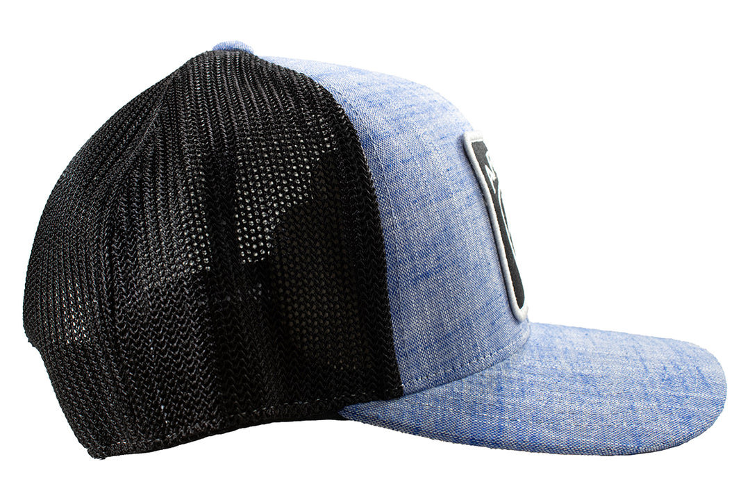 Ariat Blue and Black Logo Patch Ball Cap