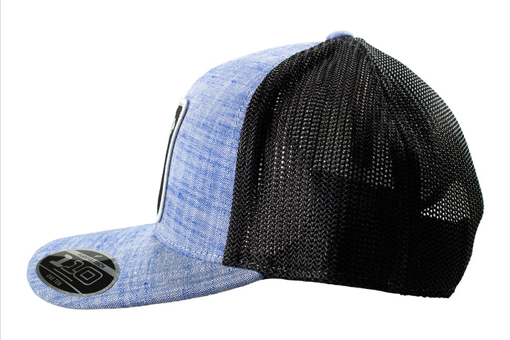 Ariat Blue and Black Logo Patch Ball Cap