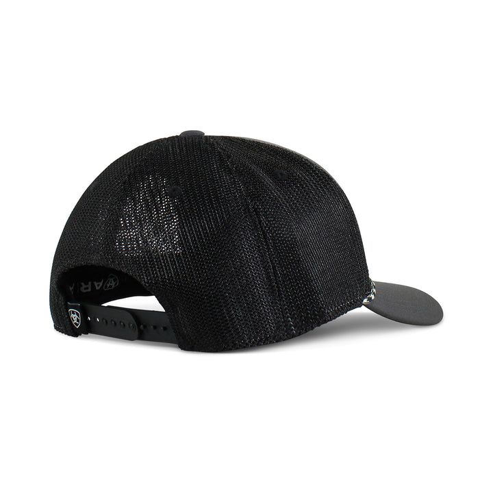 Ariat Black with Rectangle Logo Patch Ball Cap