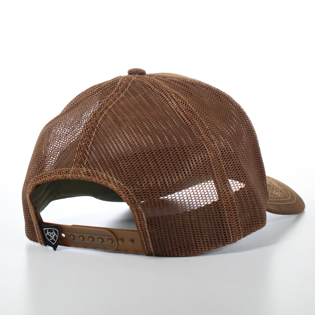 Ariat Brown Shield Logo Ball Cap