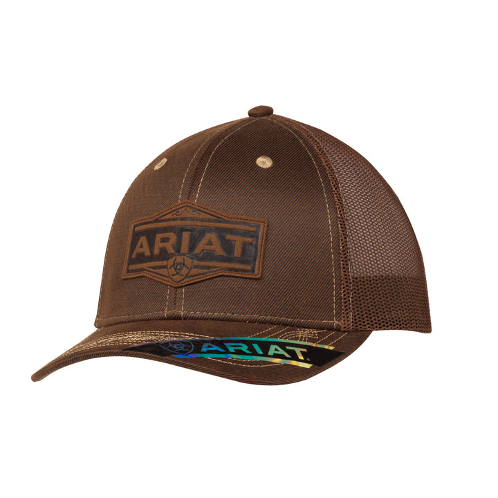 Ariat Brown Shield Logo Ball Cap