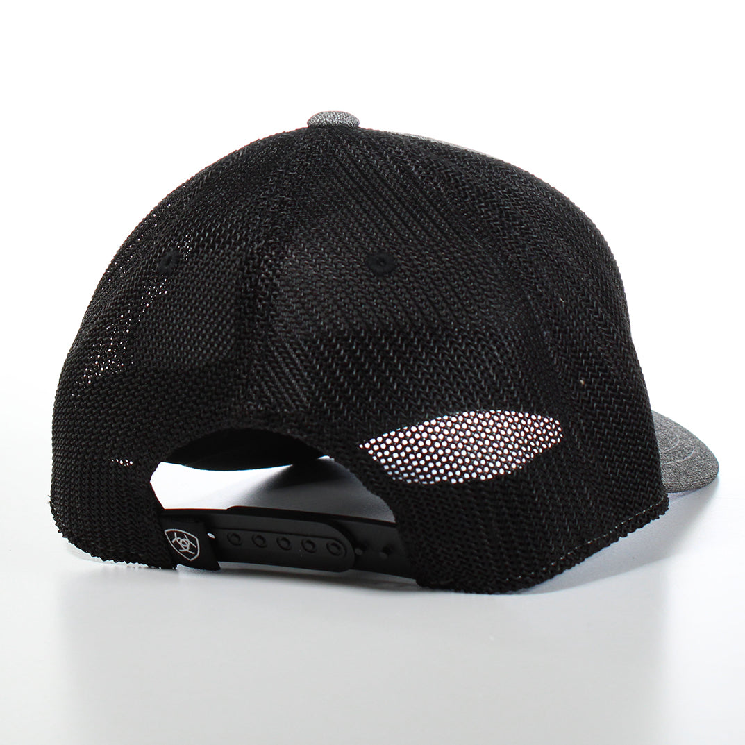 Ariat Grey with Mexican Flag Embroidered Logo Ball Cap