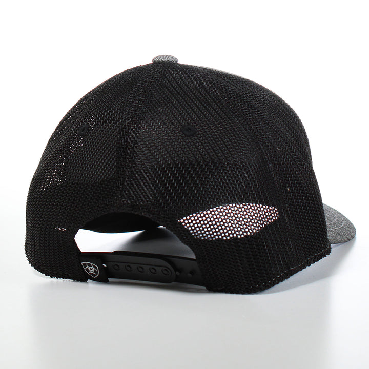 Ariat Grey with Mexican Flag Embroidered Logo Ball Cap