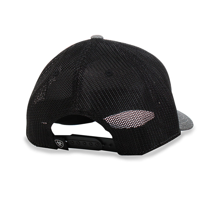 Ariat Grey with Mexican Flag Embroidered Logo Ball Cap