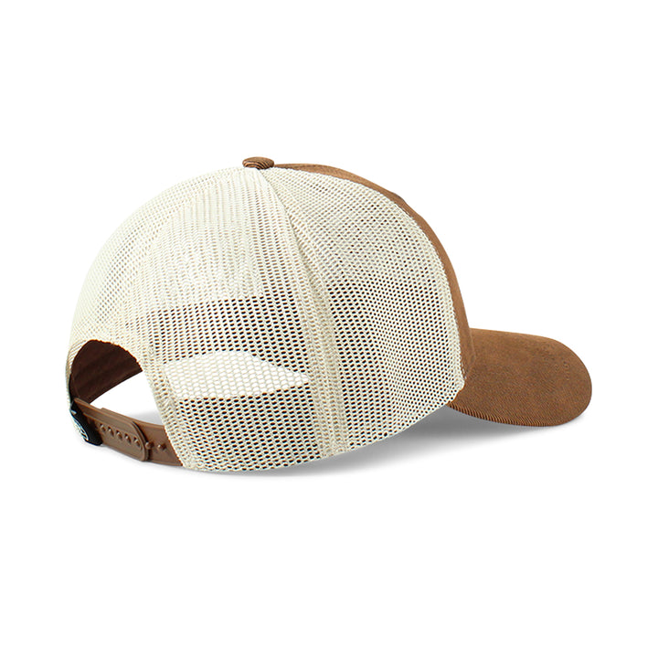 Ariat Brown with Leather Floral Print Patch Ball Cap
