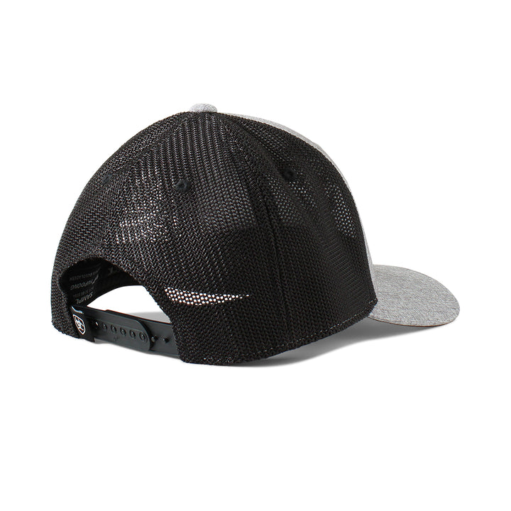 Ariat Grey Longhorn Skull Flex Fit Ball Cap