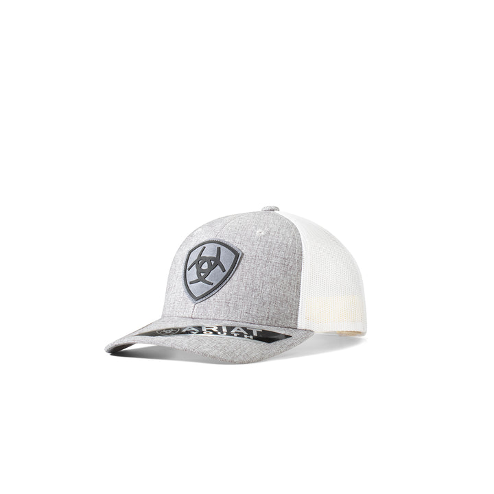 Ariat Youth Grey Logo Patch Ball Cap