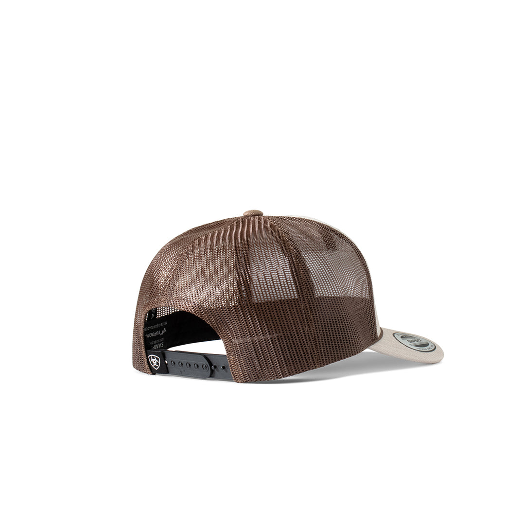 Ariat Cream Suede Logo Patch Hat