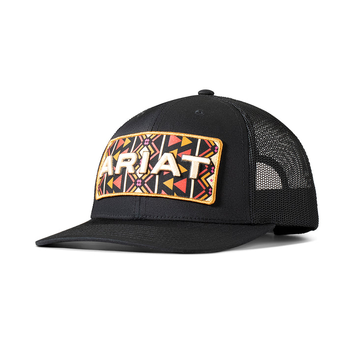 Ariat Black with Southwest Printed Patch Ball Cap