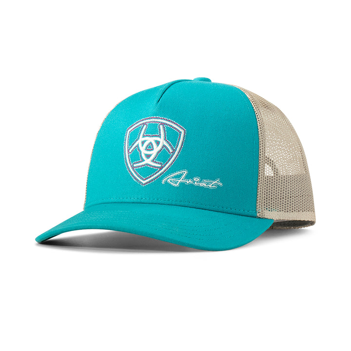 Ariat Turquoise Logo Ball Cap