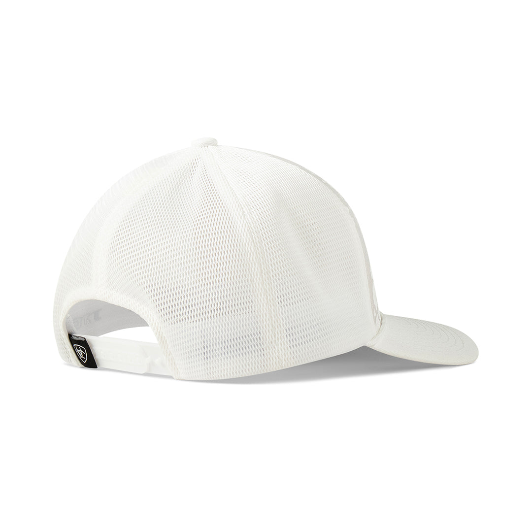 Ariat White Hawaiian Flower Printed Ball Cap