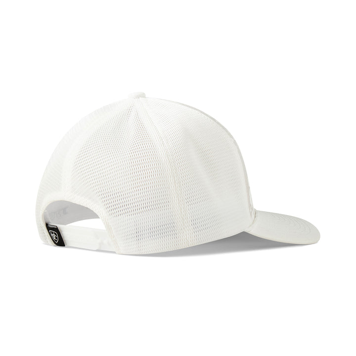 Ariat White Hawaiian Flower Printed Ball Cap