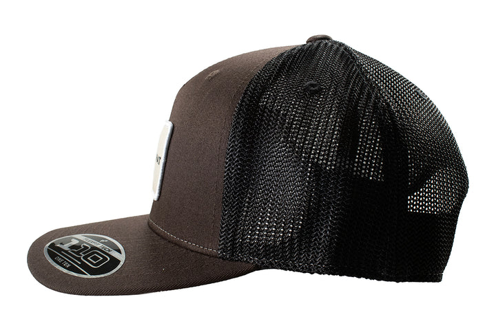 Ariat Brown with American Flag Patch FlexFit Ball Cap