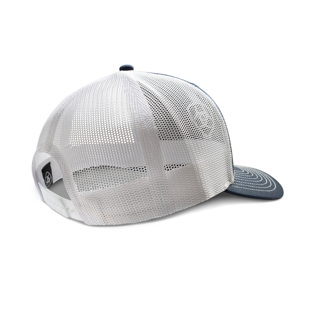 Ariat Navy with White 3D Embroidered Logo Ball Cap