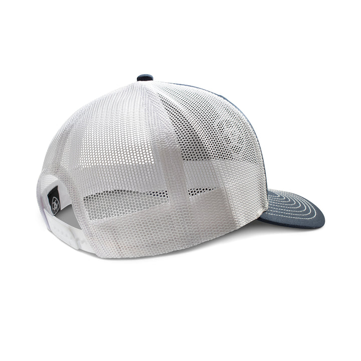 Ariat Navy with White 3D Embroidered Logo Ball Cap