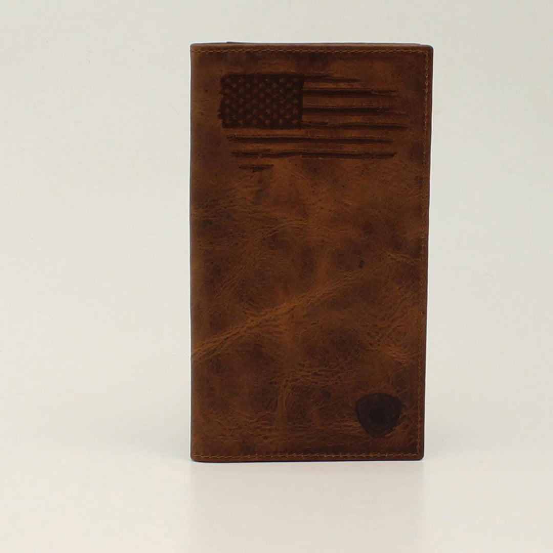 Ariat Distressed USA Flag Rodeo Wallet