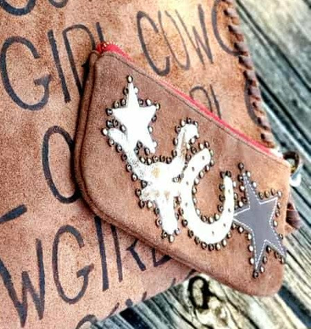 KurtMen Cognac Suede Stockyards Wristlet