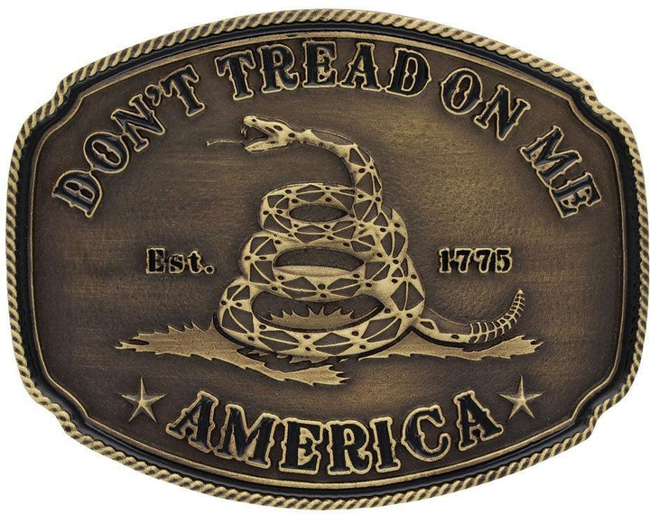Montana Silversmiths American Gadsden Don't Tread On Me Attitude Buckle