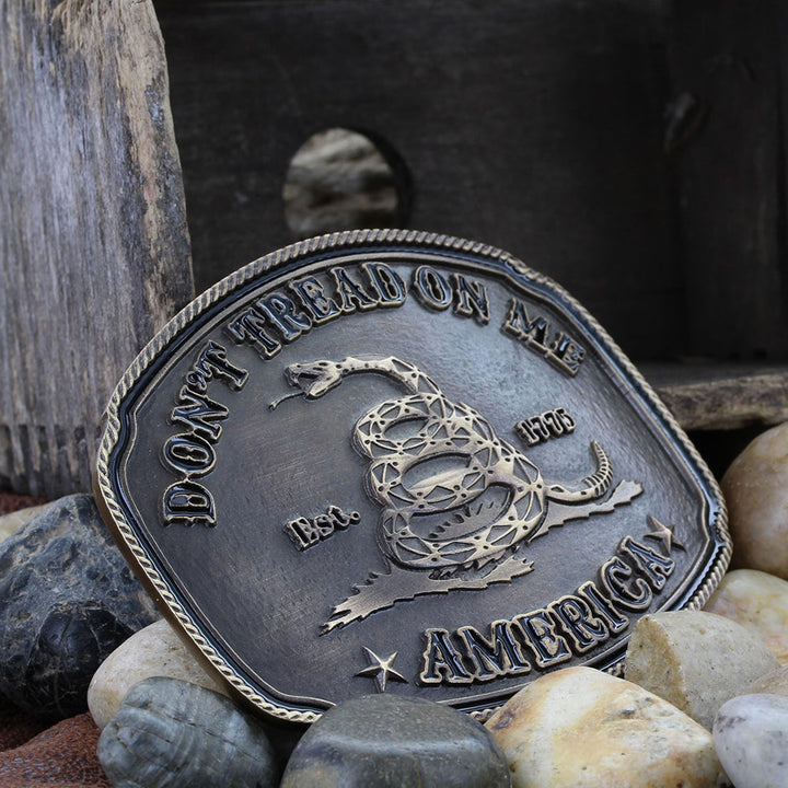 Montana Silversmiths American Gadsden Don't Tread On Me Attitude Buckle
