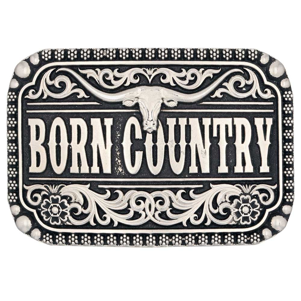 Montana Silversmiths Born Country Attitude Belt Buckle