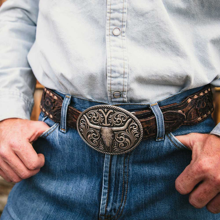 Montana Silversmiths Strength of Yellowstone Attitude Belt Buckle