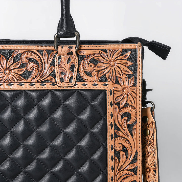 American Darling Tooled and Quilted Leather Bag