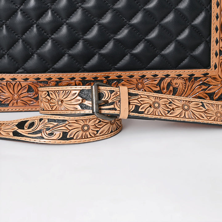 American Darling Tooled and Quilted Leather Bag