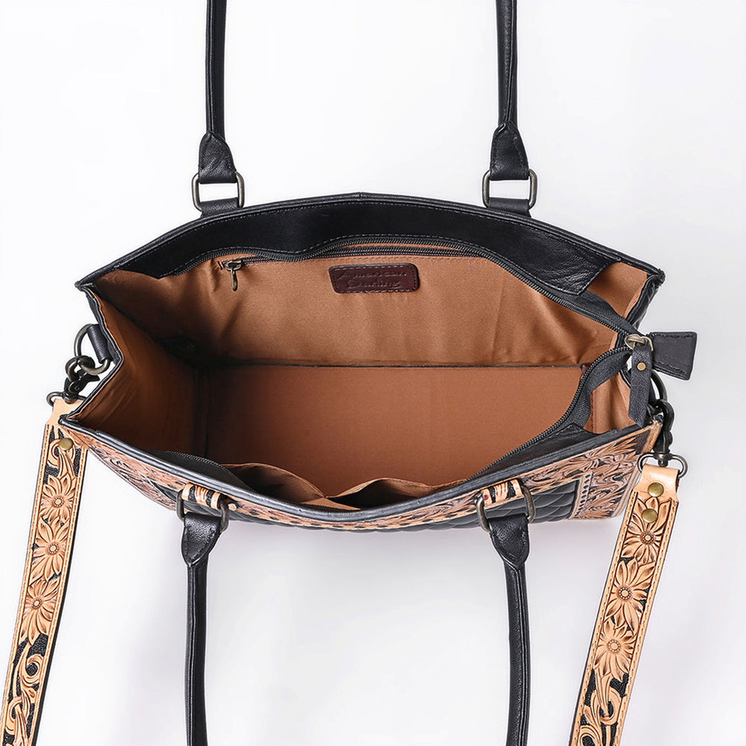 American Darling Tooled and Quilted Leather Bag