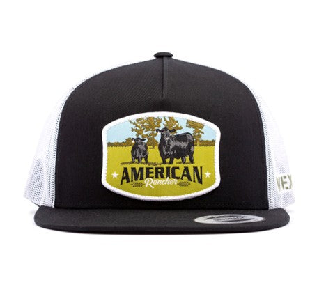 Vexil Angus Cow Calf American Rancher Black and White Hat - West 20 Saddle Co.