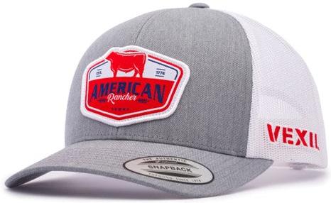 Vexil American Rancher EST 1776 Heather Grey and White Ball Cap - West 20 Saddle Co.