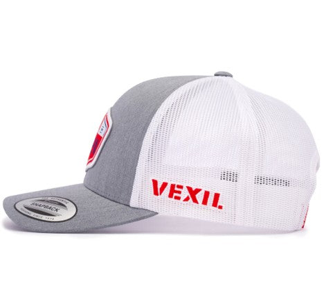 Vexil American Rancher EST 1776 Heather Grey and White Ball Cap - West 20 Saddle Co.