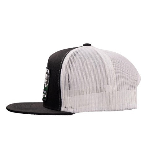 Lazy J Ranch Black & White Shafter Classic Five Panel Trucker Hat