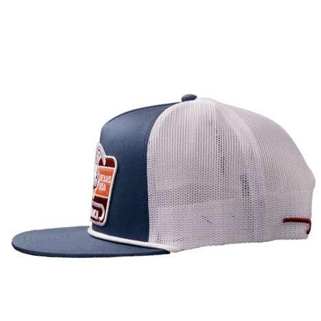 Lazy J Ranch Royal Blue & White Texas Rust Classic Rope Trucker Hat