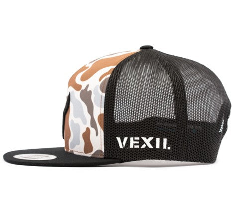 Vexil Black Icon Light Retro Camo and Black Ball Cap