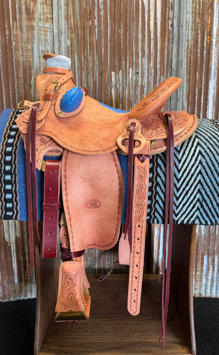 RW Bowman Genuine Blue Ostrich Custom Wade
