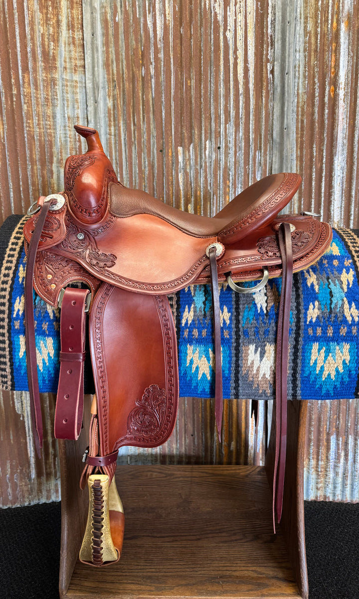 RW Bowman Custom Spine Relief Western Pleasure Saddle