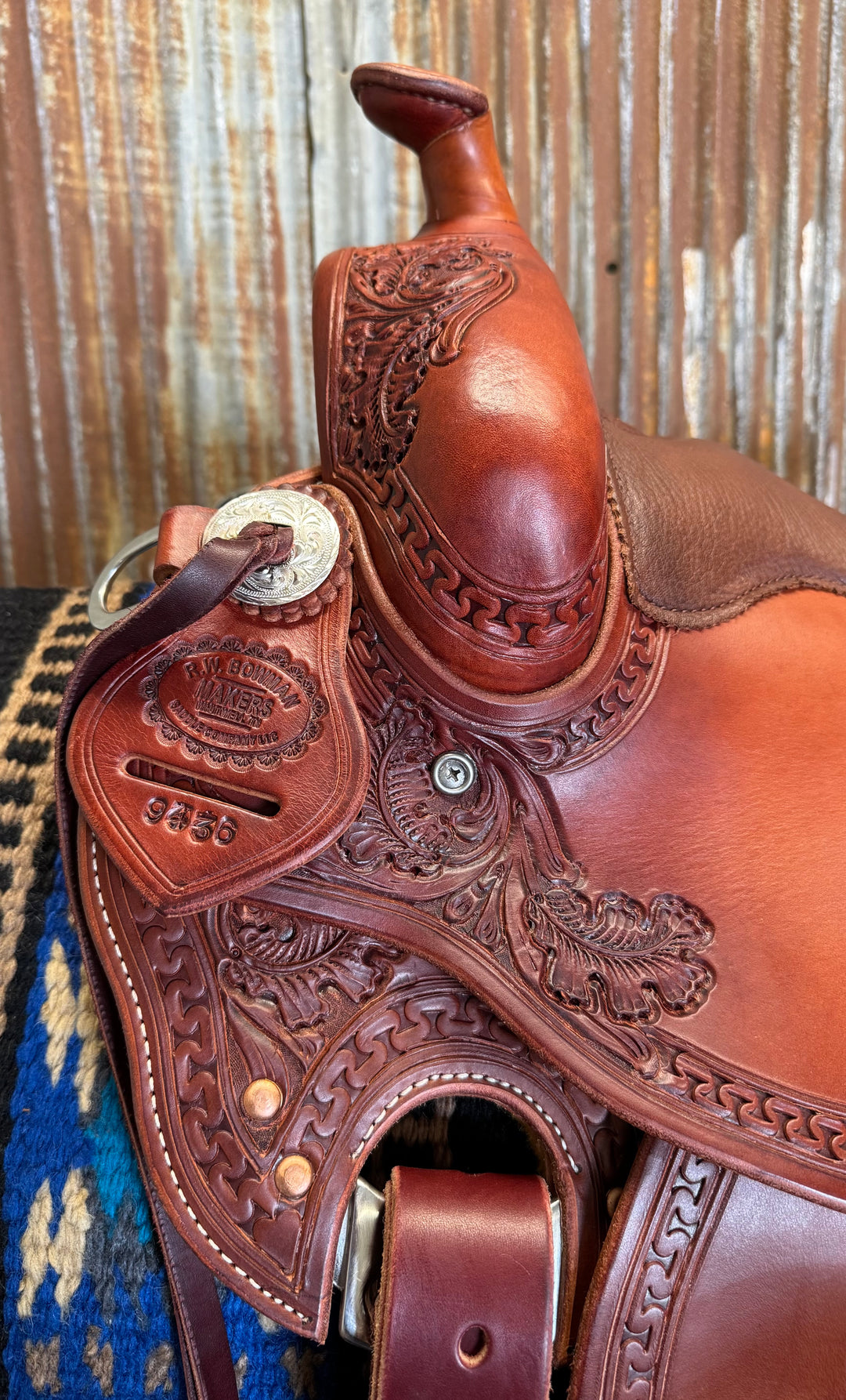 RW Bowman Custom Spine Relief Western Pleasure Saddle