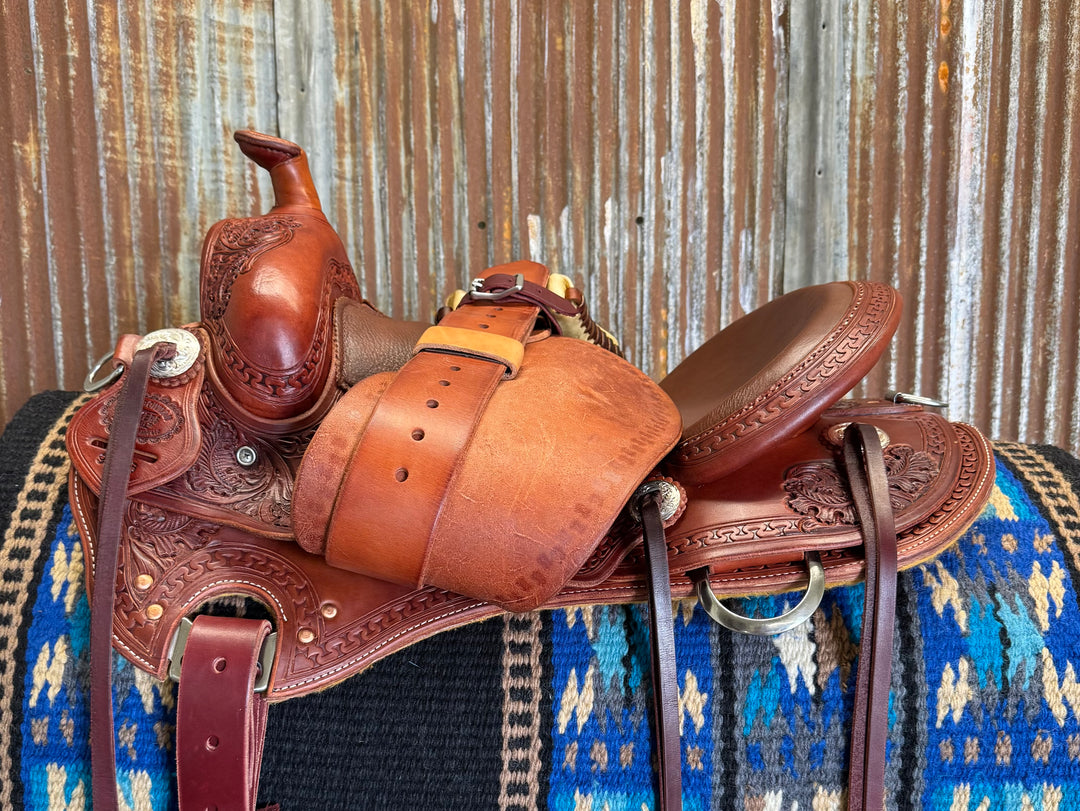 RW Bowman Custom Spine Relief Western Pleasure Saddle