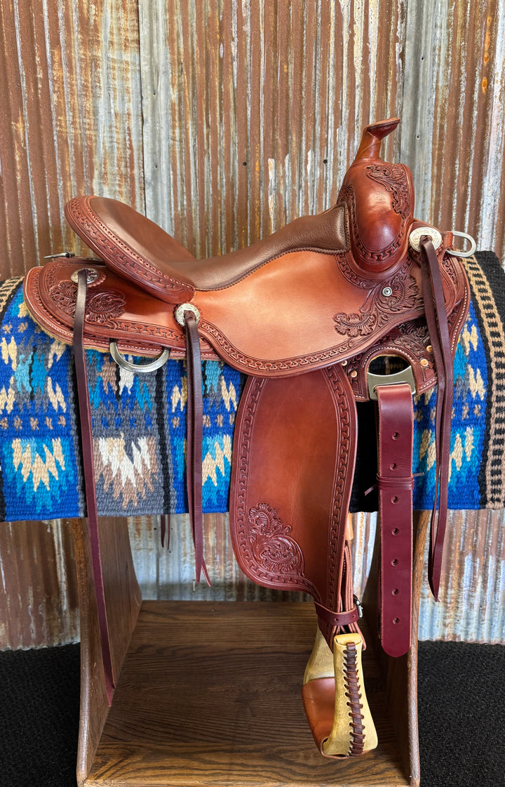 RW Bowman Custom Spine Relief Western Pleasure Saddle