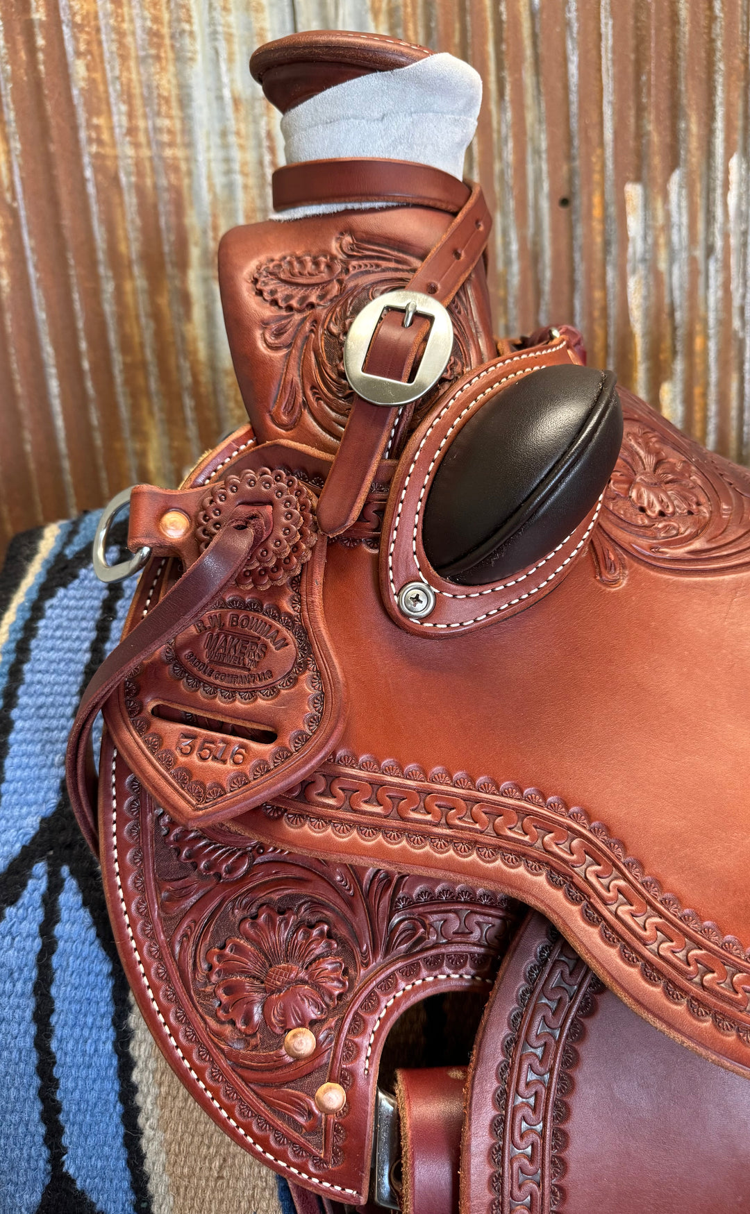 RW Bowman Mike Branch Natural Wade Saddle