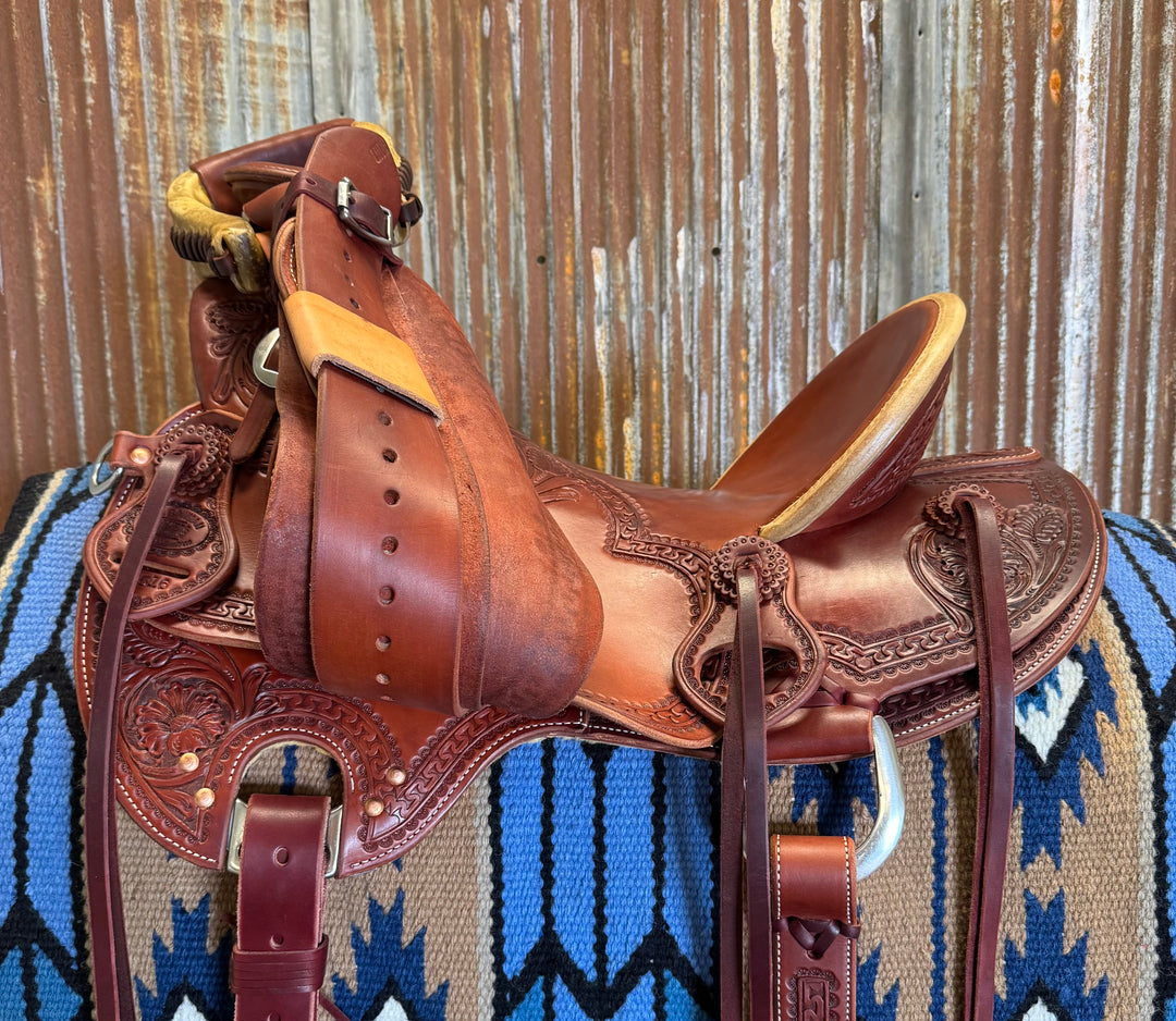 RW Bowman Mike Branch Natural Wade Saddle