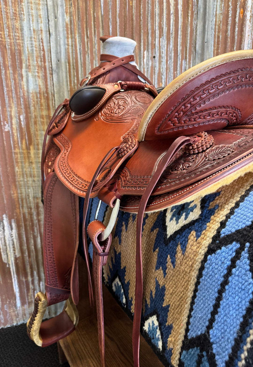 RW Bowman Mike Branch Natural Wade Saddle
