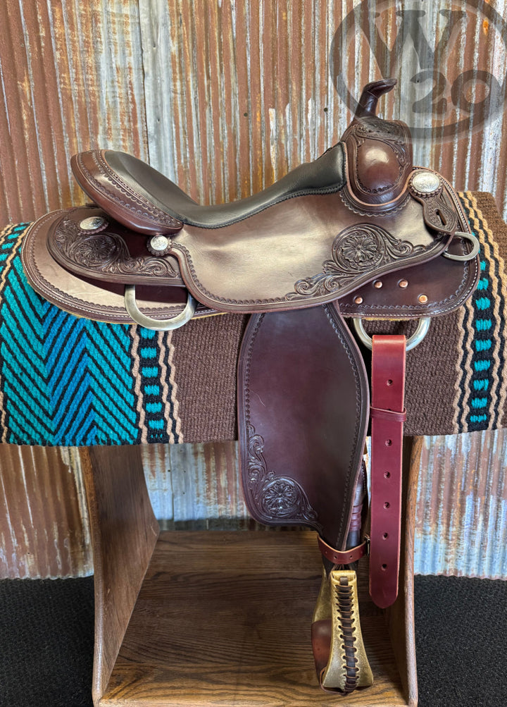 RW Bowman Custom Haflinger Saddle Western Saddle