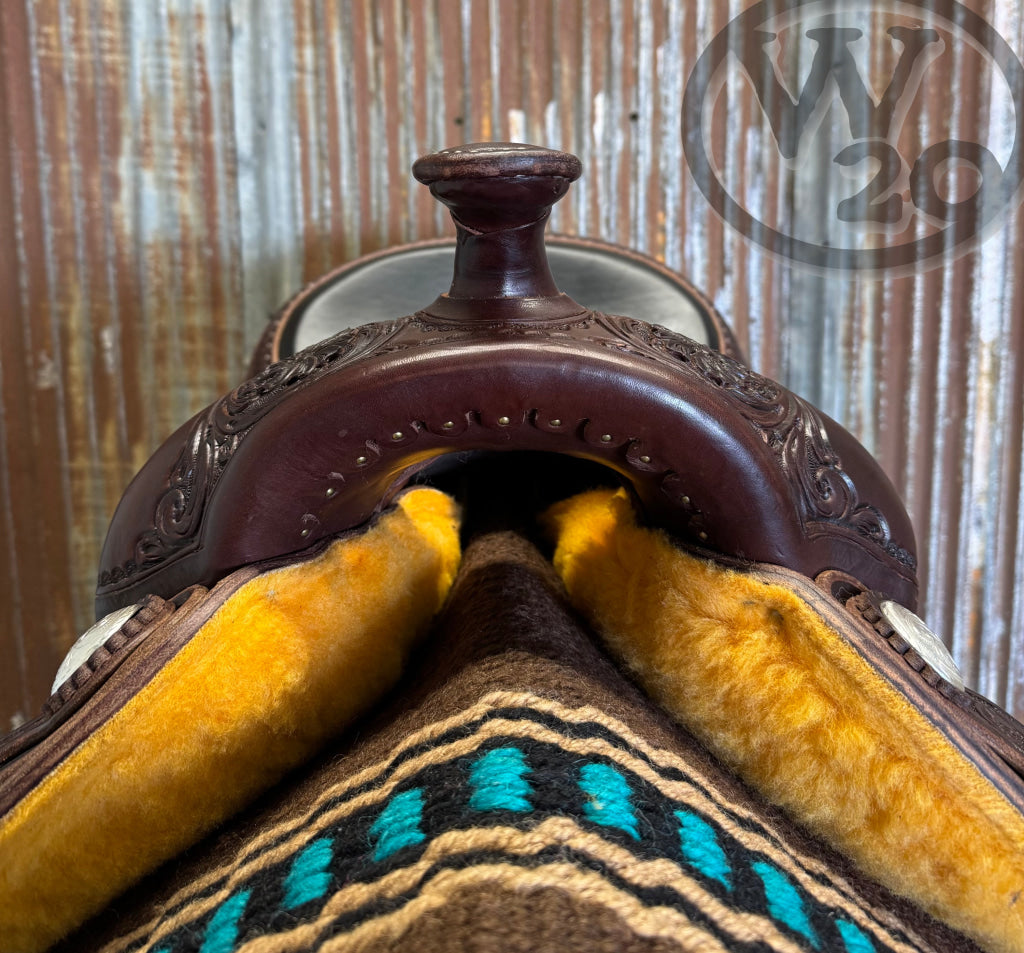 RW Bowman Custom Haflinger Saddle Western Saddle