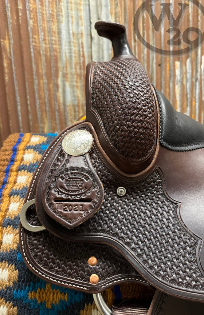 West 20 Custom Dark Heavy Oiled Classic Reiner by RW Bowman Western Saddle