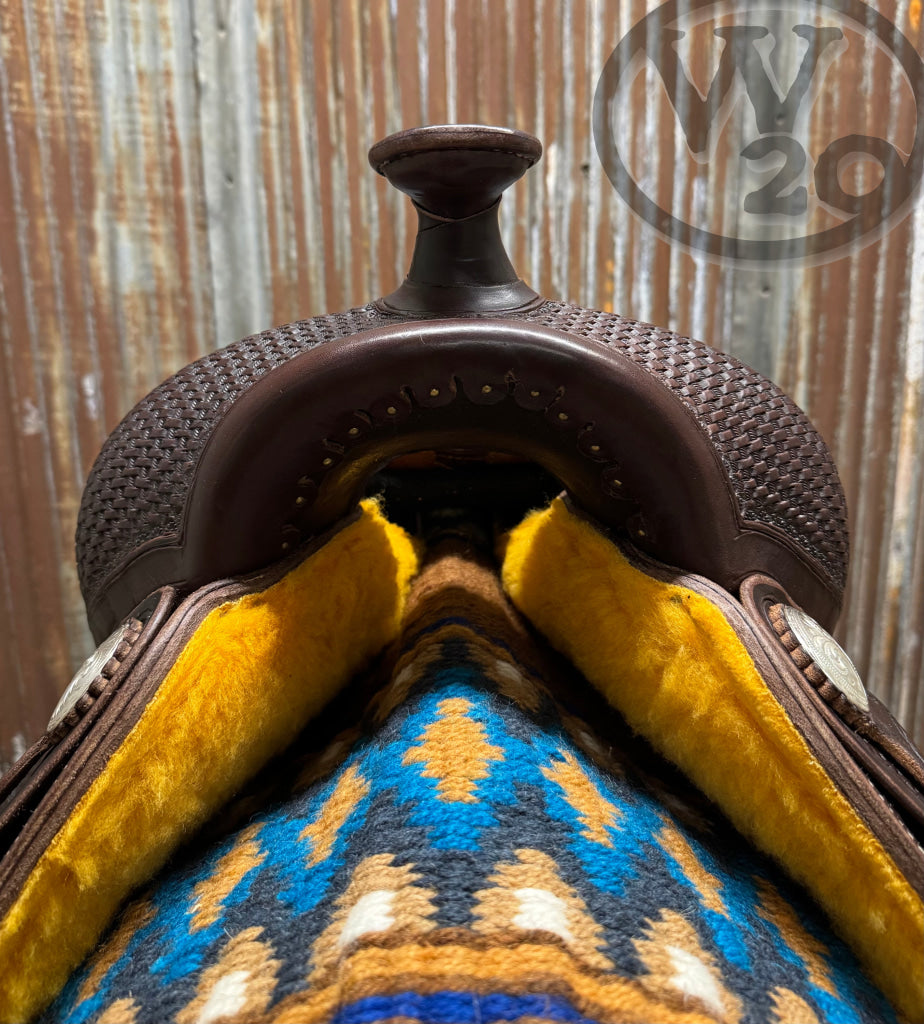 West 20 Custom Dark Heavy Oiled Classic Reiner by RW Bowman Western Saddle