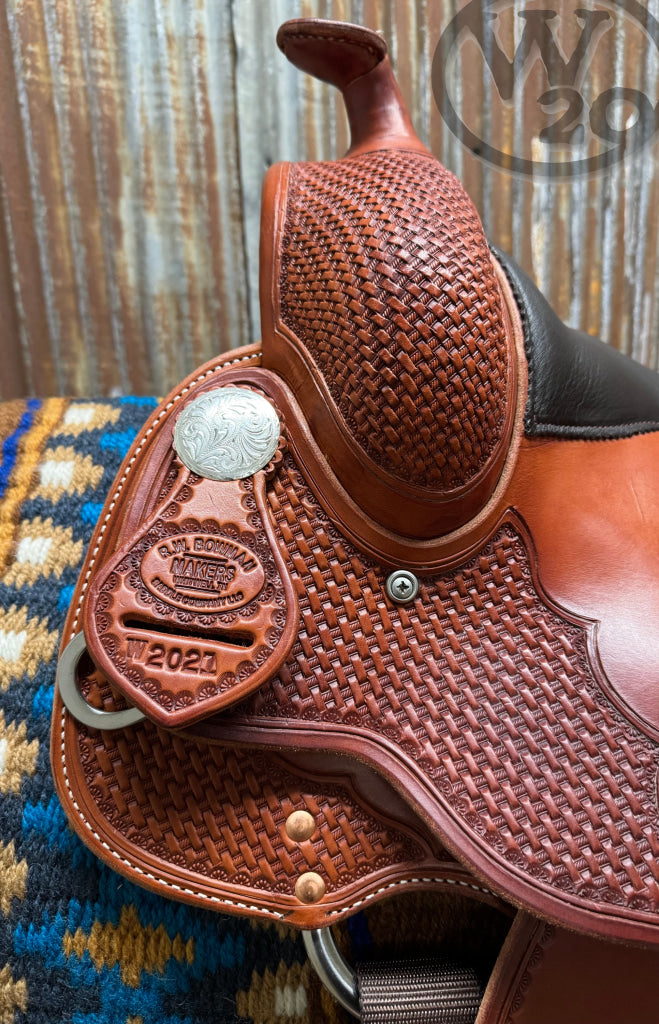 West 20 Custom Chestnut Heavy Oiled Classic Reiner by RW Bowman Western Saddle