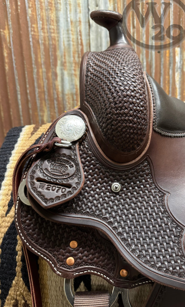 West 20 Custom Dark Heavy Oiled Trail Saddle by RW Bowman Western Saddle