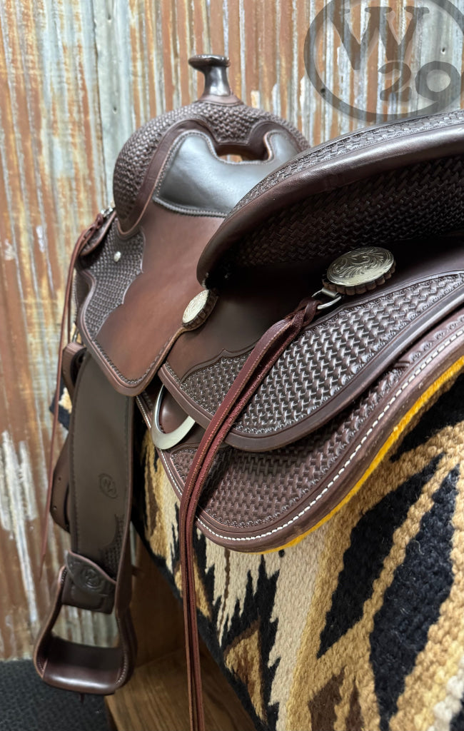 West 20 Custom Dark Heavy Oiled Trail Saddle by RW Bowman Western Saddle